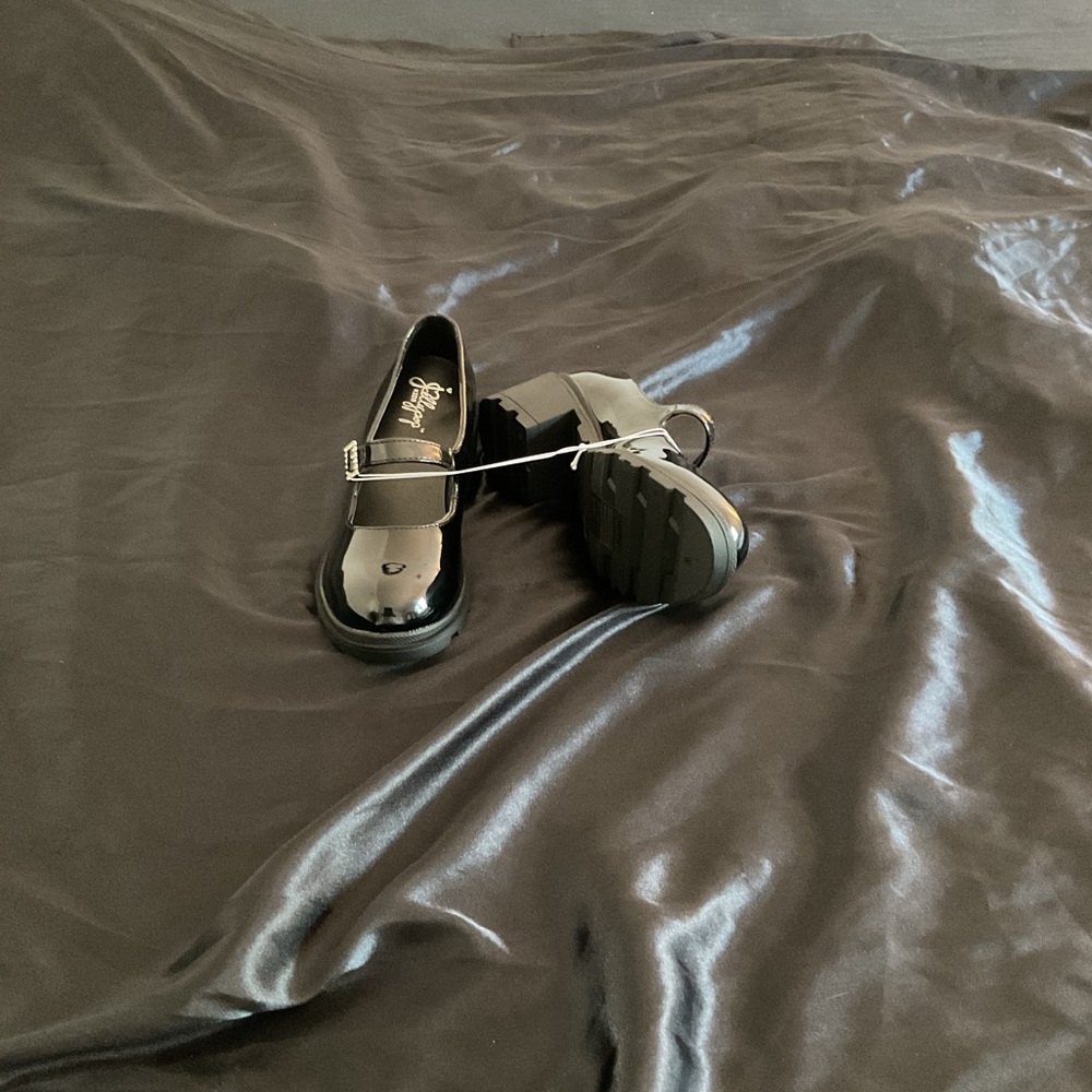 Kids Black Dress Shoes